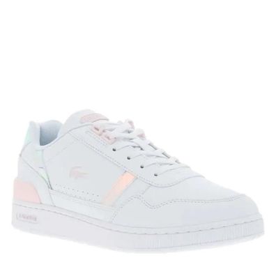 Sportschuhe Lacoste T-Clip 124 Weiß und Rosa Kinder