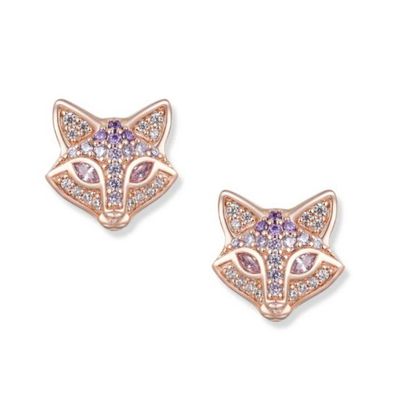 Ohrstecker - Silber 925 rosé - Kitsune Fuchs