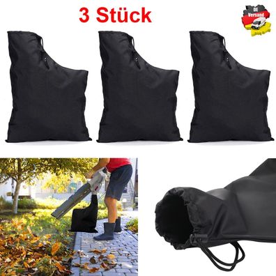 3x Universal Fangsack Für Laubsauger Laubbläser Laubhäcksler Garten Laubsack