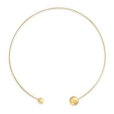 Calvin Klein - 35000785 - Halsreif - Damen - gelbgold plattiert - 12,7x12,7cm