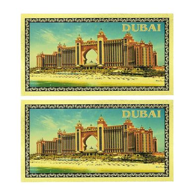 Dubai Souvenier Schein vergoldet + 1 Zertifikat (D2110251)
