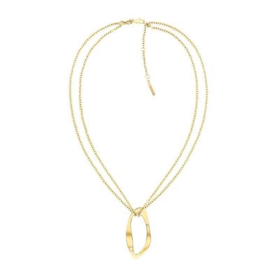 Calvin Klein - 35000684 - Halskette - Damen - gelbgold plattiert - 45 + 5cm