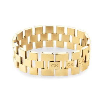 Calvin Klein - 35000244 - Armband - Damen - Edelstahl - gelbgold plattiert - 17,5cm