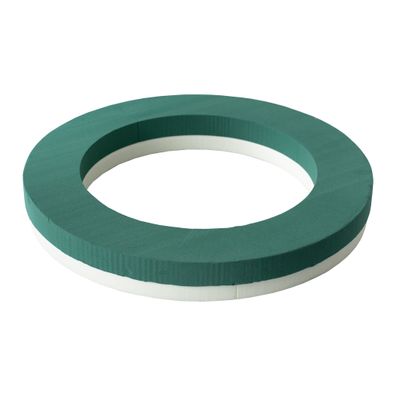 Nass Steckschaum Kranz 55cm auf Hartschaumunterlage 1 Stück