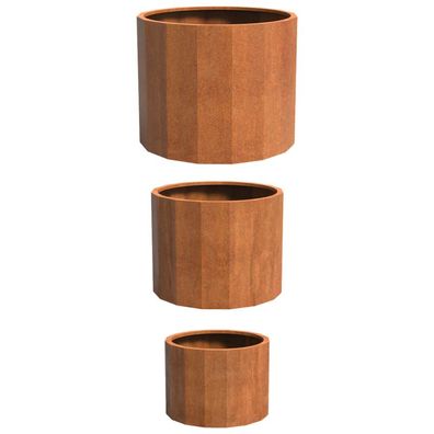 Adezz Boxer aus Corten-Stahl Pflanzgefäß Wetterfest Pflanzkübel Blumenschale