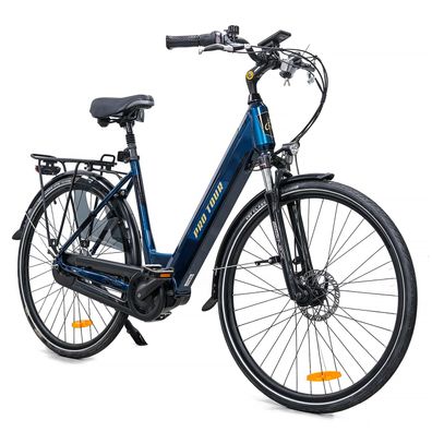 250W Urban E-Bike mit 20-Zoll-Straßenreifen, Tiefeinsteiger Rahmen und Gepäckträger