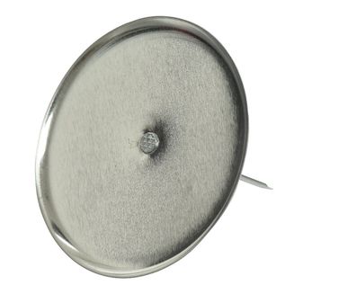 Kerzenhalter Adventskranz Metall 8cm 4 Stück - Silber