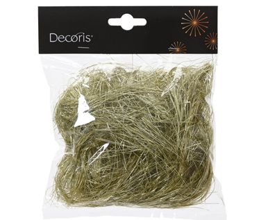 Lametta Engelshaar glatt Kunststoff 20g - Hellgold