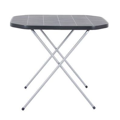 Klappbarer Campingtisch Campingmöbel 53 x 70 cm anthrazit / grau PATIO