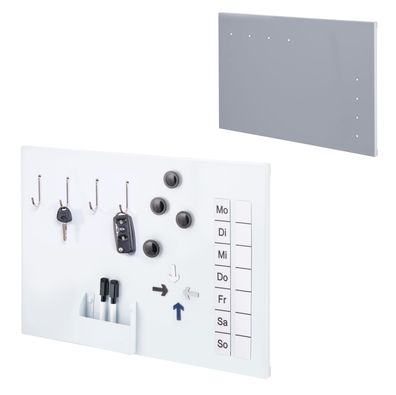 bremermann Magnettafel aus Metall, beschreibbar, viel Zubehör