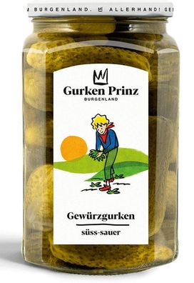Gurken Gewürzgurken süß-sauer Gurken Prinz Österreichische