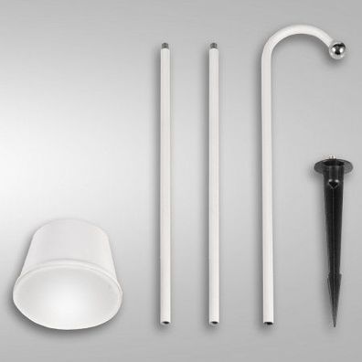 Fabas Luce 3742-72-102 LED Akku Erdspießleuchten-Set Armanda weiß dimmbar magnetisch