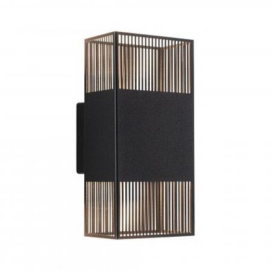 Paulmann 71251 LED Wandleuchte Tharin Schwarz 3000K IP44