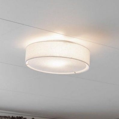 PR Home 1884510 Deckenleuchte Sam Leinen Weiß 45cm