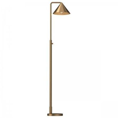 Elstead Lighting Remyck Stehleuchte 1-flammig Gebürstet Gold