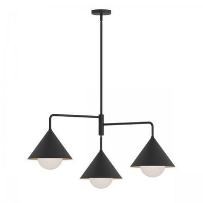 Elstead Lighting Remyck Pendelleuchte 3-flammig Schwarz