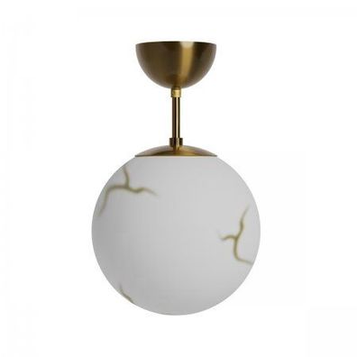 By Rydéns 4202560-5000 Deckenleuchte Bellagio Messing Weiß 25cm