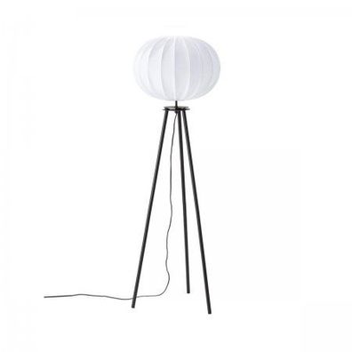 PR Home 4410503-FR01 Stehleuchte Mattschwarz Stoffschirm weiß