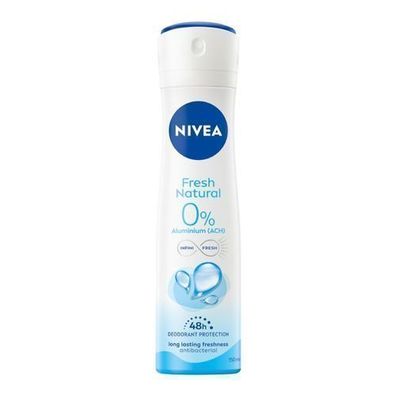 Nivea Fresh Natural Deodorant Spray, 150 ml - Frische und Schutz fuer den ganzen