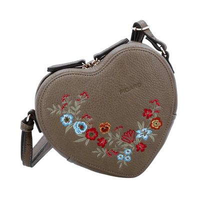 Picard Umhängetasche grau Wiesn gravel 3321 Damen Herz Schultertasche