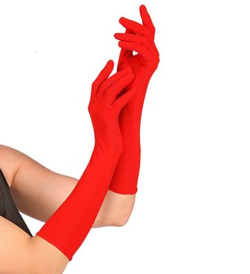 Handschuhe lang rot Widmann