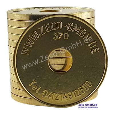 50 x Waschmarken WM2 kompatibel mit Miele 1699370 Waschmünze Zeco370