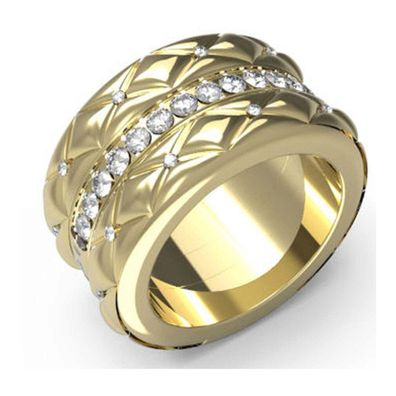 Modischer vergoldeter Ring Stylish Guess JUBR04592JWYG - Kreislauf: 58 mm