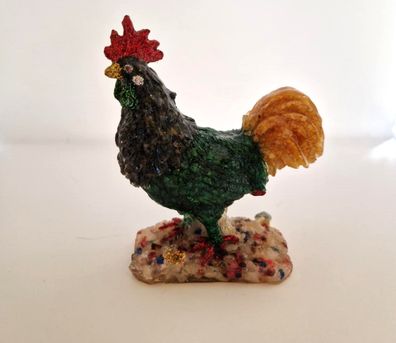 Rubin und Saphire Huhn Statue ca. 260 Gramm/1300 Carat Unicat(RH211025)