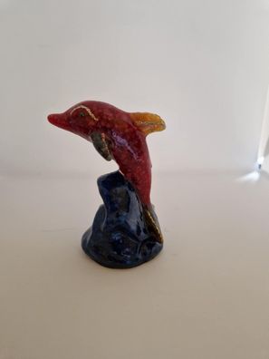 Rubin und Saphire Delfin Statue ca. 240 Gramm/1200 Carat Unicat(D211025)