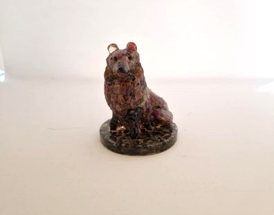 Großer Granat Hund Statue ca. 160 Gramm/800 CaratUnicat(GH211025)