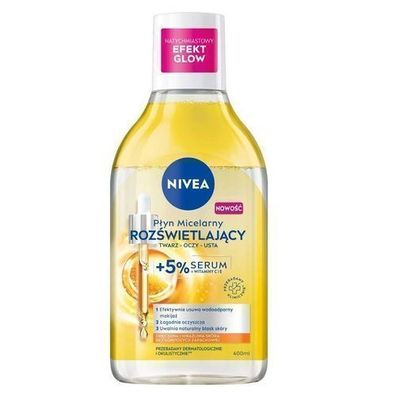 Nivea Leuchtendes Mizellenwasser mit 5% Serum, 400 ml