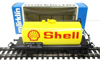Märklin H0 4442 2-achsiger Kesselwagen Shell DB OVP (1148k)