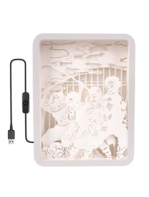 Diorama Leuchtkasten mit farbiger Beleuchtung für Kimetsu noYaiba Fans