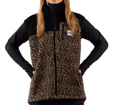 EIVY Women Weste Lumberjackie Sherpa leopard