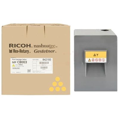 Original Ricoh 842193 MP C8003 Toner gelb