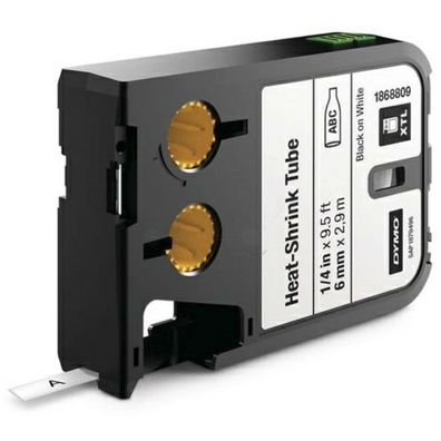 Original Dymo 1868809 Etiketten schwarz auf weiß 6mm x 27m