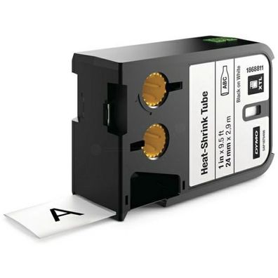 Original Dymo 1868811 Etiketten schwarz auf weiß 24mm x 27m