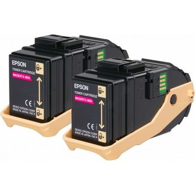 Original Epson 0607 C13S050607 S050607 Toner Doppelpack magenta 2 Stück