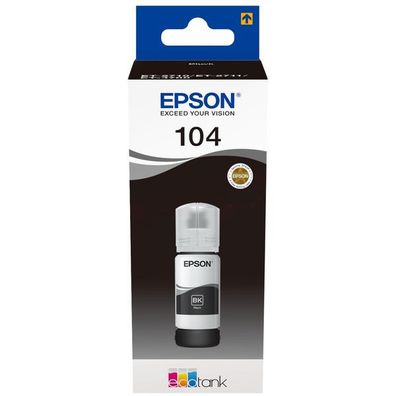 Original Epson 104 T00P1 C13T00P140 Tintenflasche schwarz