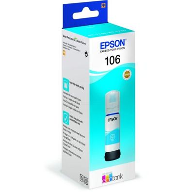 Original Epson 106 T00R2 C13T00R240 Tintenflasche cyan