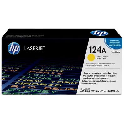 Original HP 124A Q6002A Toner gelb
