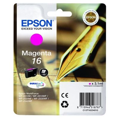 Original Epson 16 T1623 C13T16234012 C13T16234022 Tinte magenta