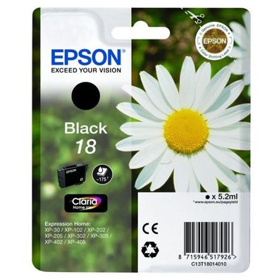 Original Epson 18 T1801 C13T18014012 C13T18014022 Tinte schwarz