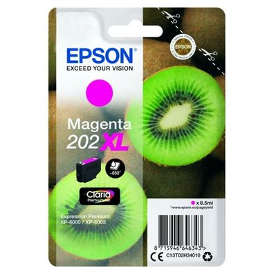 Original Epson 202XL T02H3 C13T02H34010 C13T02H34020 Tinte magenta