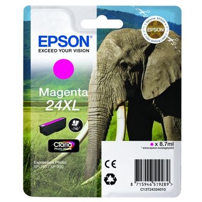 Original Epson 24XL T2433 C13T24334012 C13T24334022 Tinte magenta