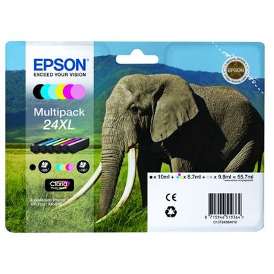 Original Epson 24XL T2438 C13T24384011 C13T24384021 C13T24384510 Tinte Multipack