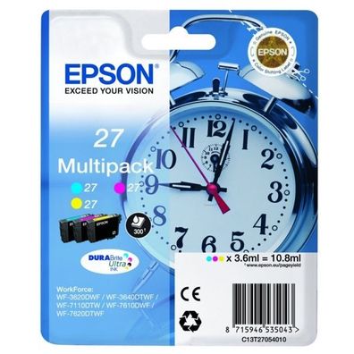 Original Epson 27 T2705 C13T27054012 C13T27054022 C13T27054510 Tinte Multipack cy