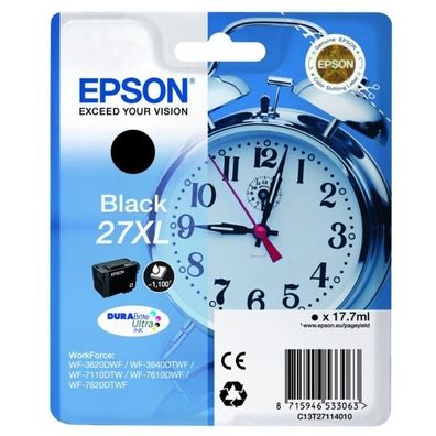 Original Epson 27XL T2711 C13T27114012 C13T27114022 Tinte schwarz