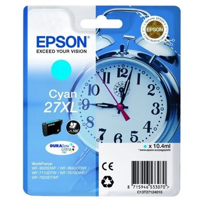 Original Epson 27XL T2712 C13T27124012 C13T27124022 Tinte cyan