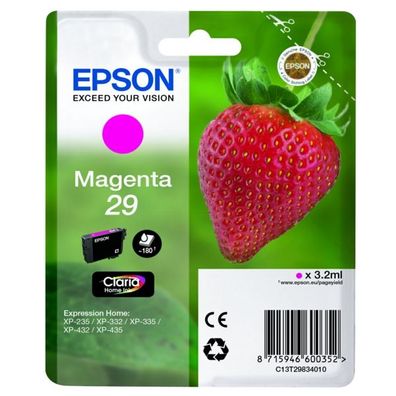 Original Epson 29 T2983 C13T29834012 C13T29834022 Tinte magenta